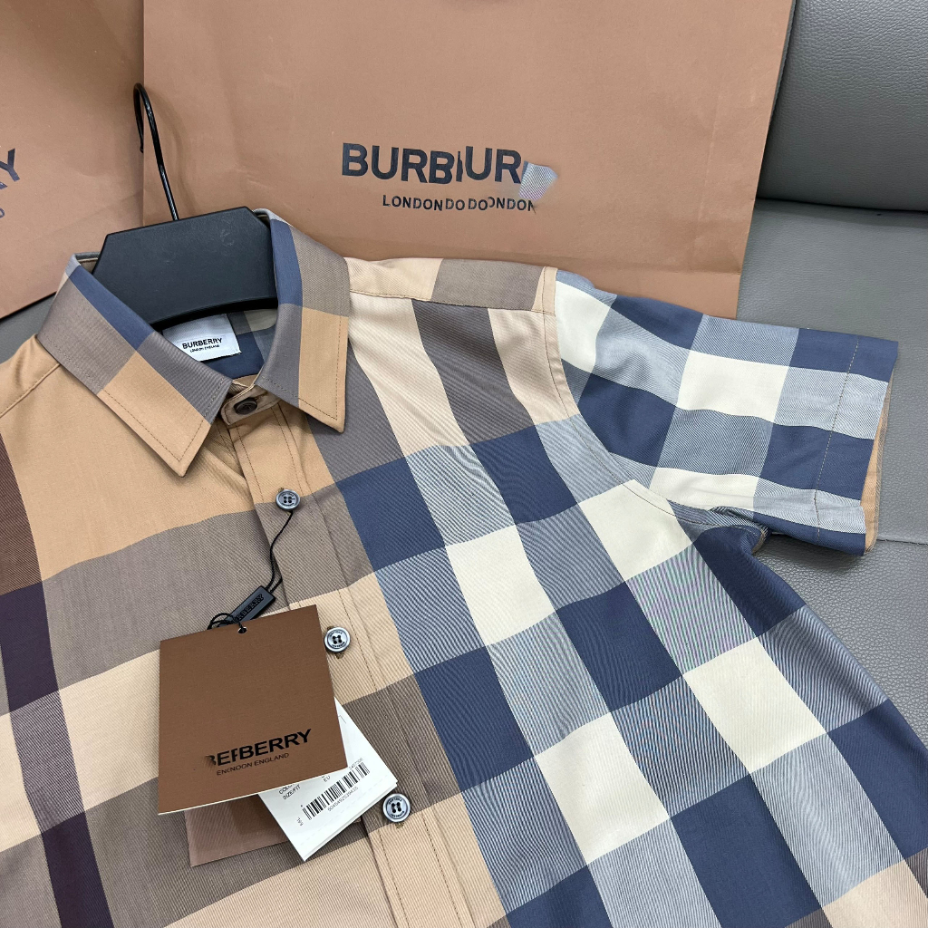 Sơ mi kẻ nam Burbery bản Like Au 1:1 cao cấp nhất