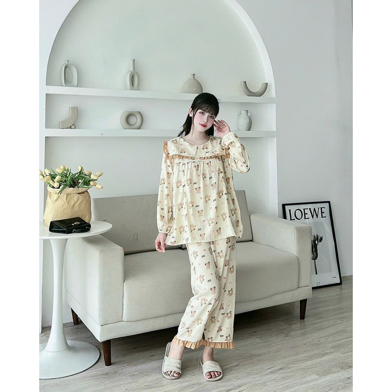 Đồ bộ bầu + sau sinh cho bé bú -db115