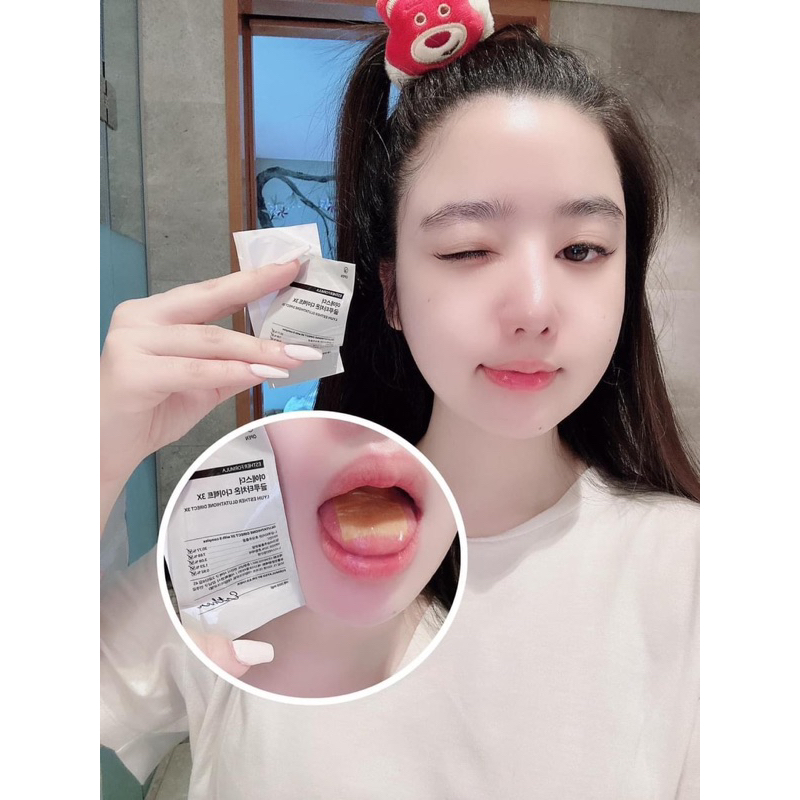 Film ngậm siêu trắng da DR ESTHER formula Glutathione Direct Film 3X Hàn Quốc hộp 30 miếng