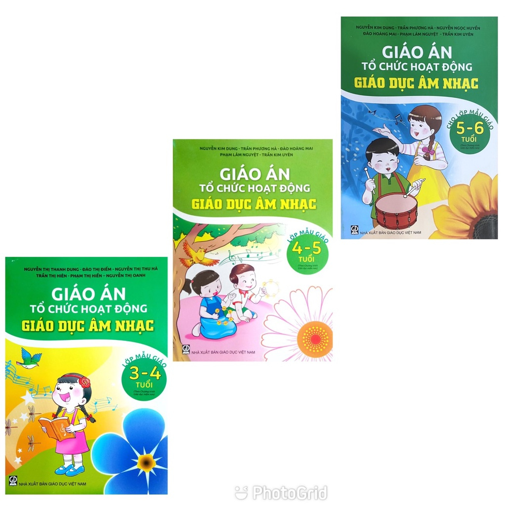 Sách - Combo Giáo án Tổ chức hoạt động Giáo Dục Âm Nhạc -Lớp MG 3-4t+4-5t+ 5-6t (Theo chương trình Giáo dục Mầm Non)(DT)