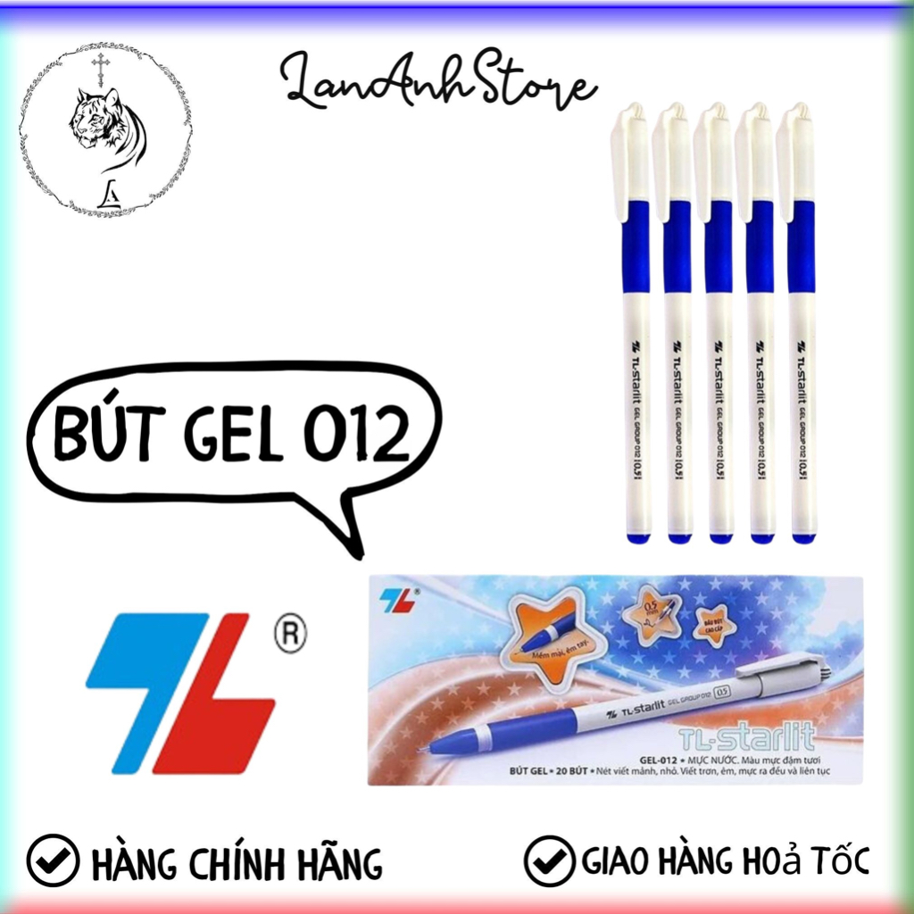 Bút gel Thiên Long Bút Gel 012 Starlit Hộp 20 bút