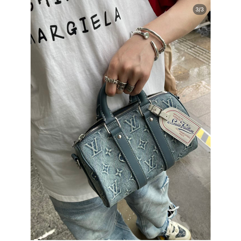 TÚI LV KEEPALL DENIM SZ21