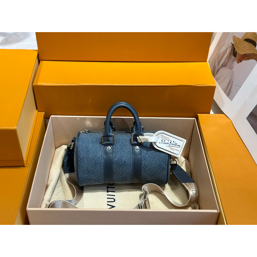 TÚI LV KEEPALL DENIM SZ21