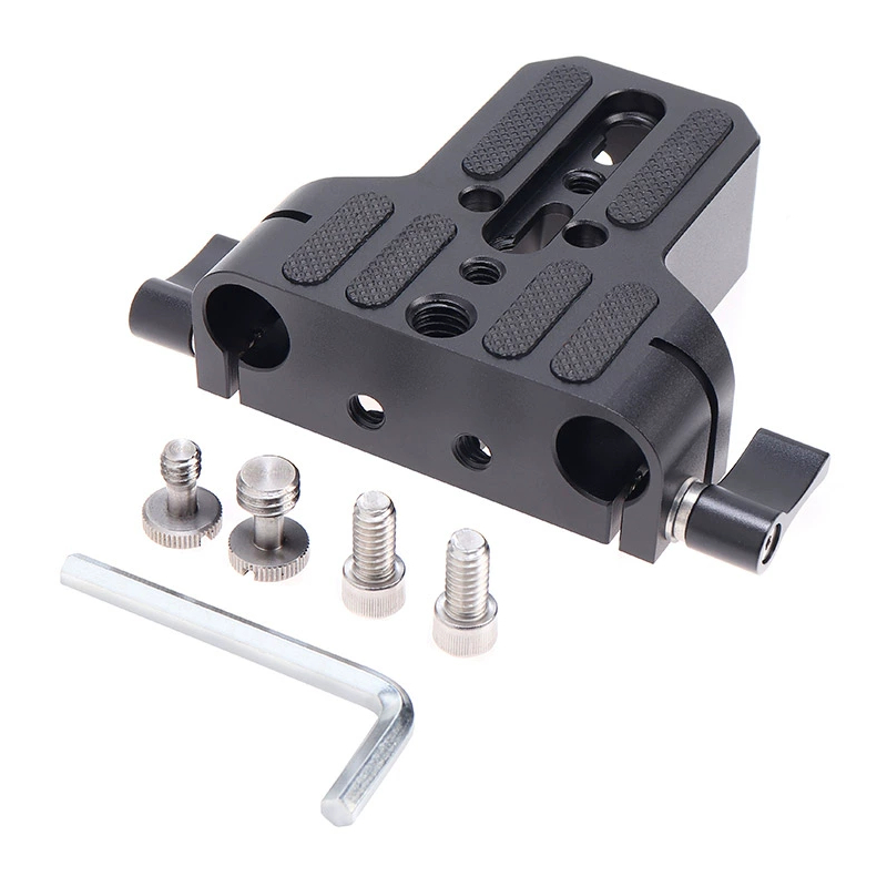 Đế Đũa gắn máy ảnh Baseplate hệ thống hỗ trợ thanh trượt hãng JLWin tiêu chuẩn 15mm cho quay phim