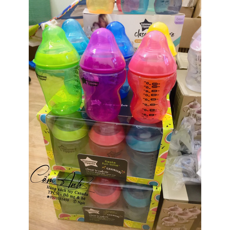 Bình Sữa Ty Siêu Mềm Tự Nhiên Tommee Tippee Closer To Nature 260ml Cho Bé Từ Sơ Sinh