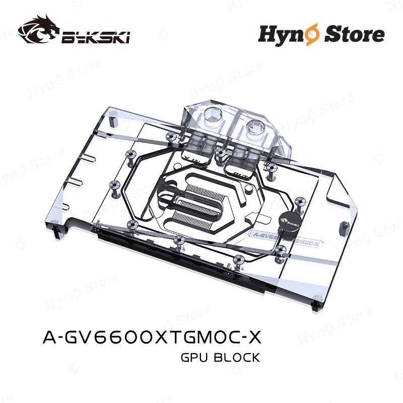 Block VGA Bykski A-GV6600XTGMOC-X ARGB Tản nhiệt nước custom - Hyno Store