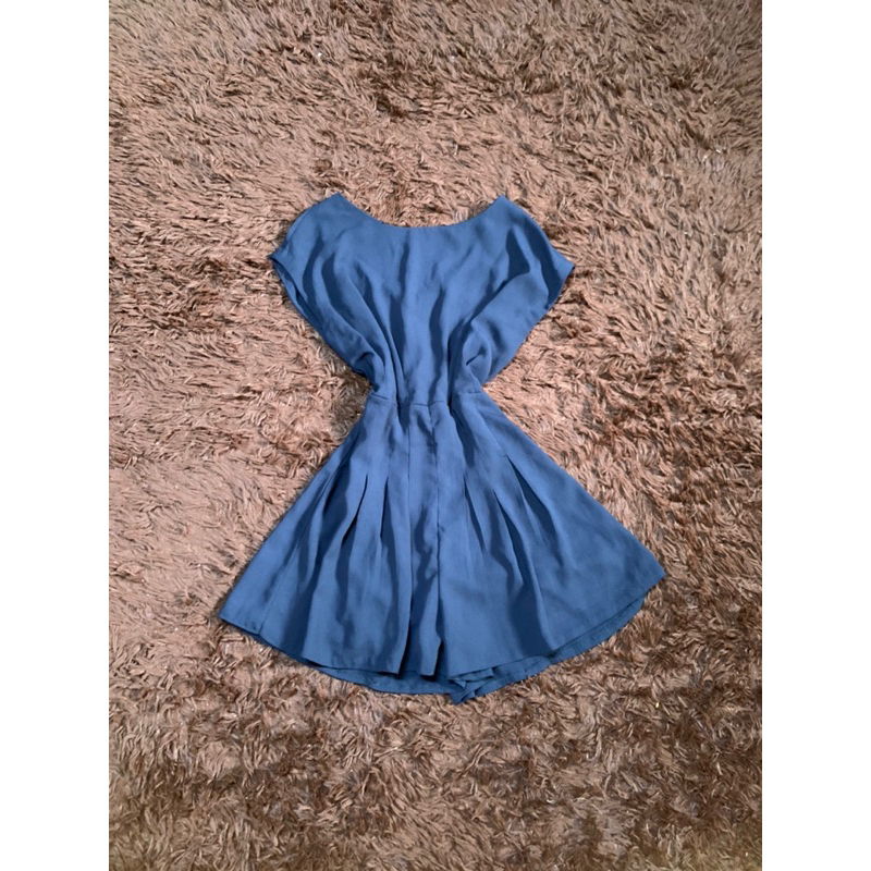 jumpsuit liền quân đen tím than