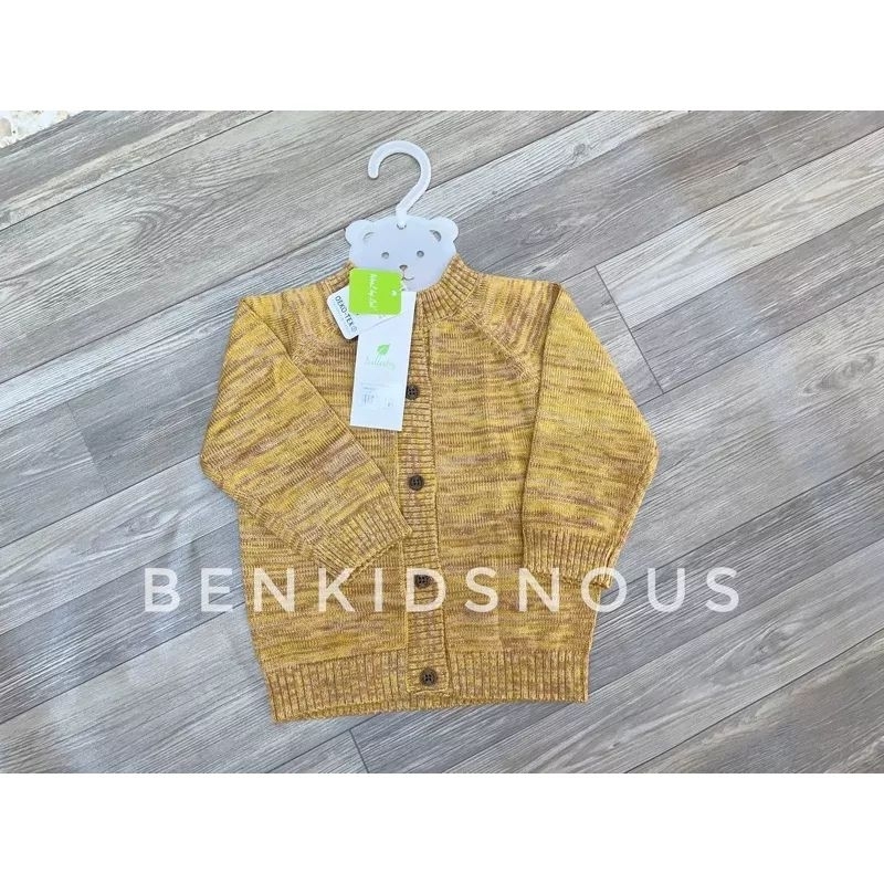 Áo khoác len cài giữa Lullaby cho bé trai