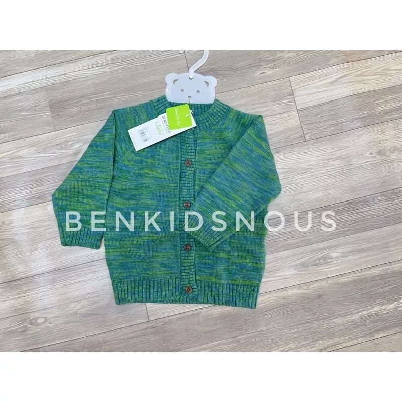 Áo khoác len cài giữa Lullaby cho bé trai