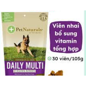 Pet natural_ Viên Bổ sung dinh dưỡng cho chó gói 30 viên usa