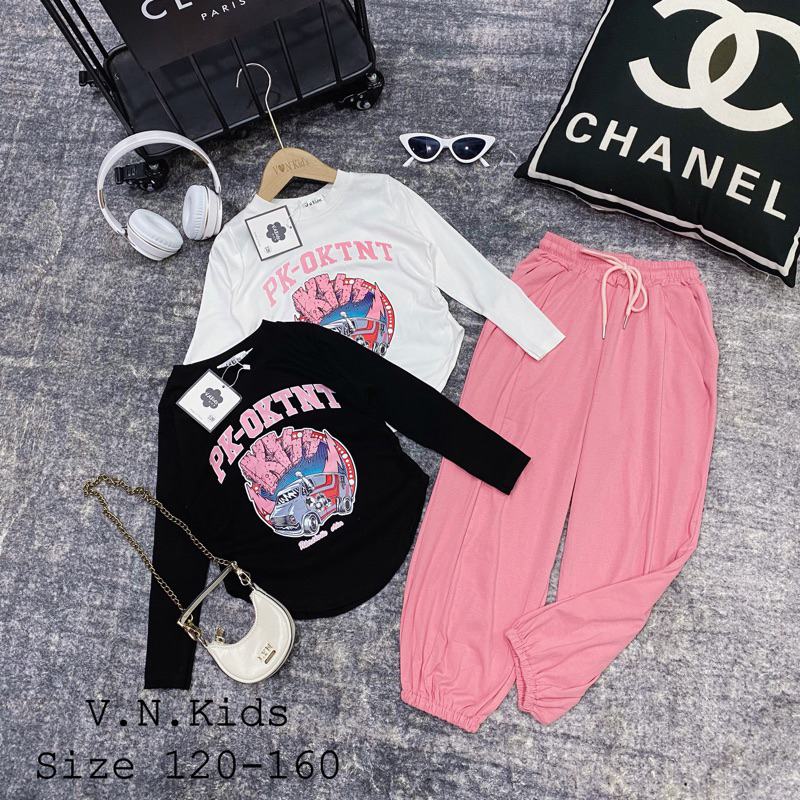 Bộ thể thao PK Thu Đông 2023 cho Bé size đại 18kg - 42kg