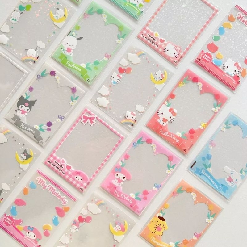 Sleeve bảo vệ card bo góc in hình Cinnamoroll Kuromi Pompompurin Melody Pochaco siêu dễ thương