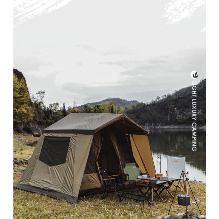 Lều biệt thự Mountainhike 5-8 người + Tặng thảm cách nhiệt, Lều cho Home Lều cắm trại camping, Lều Cắm Trại Glamping