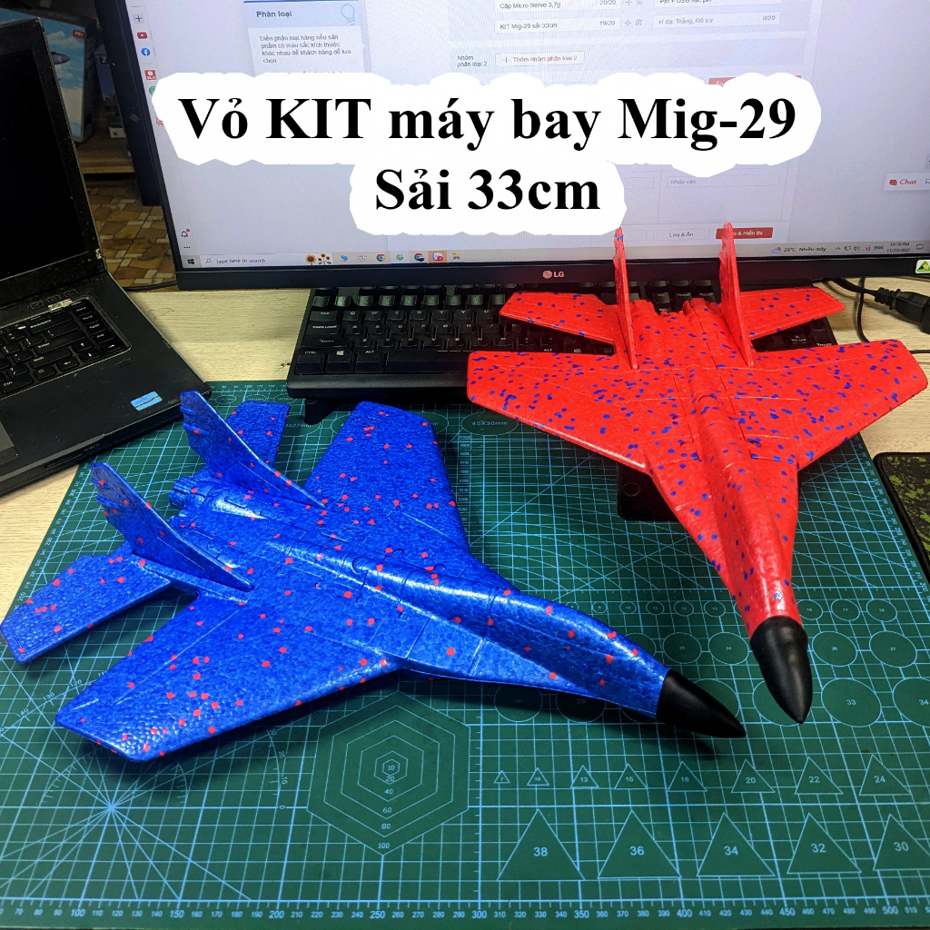 Combo đồ điện 2 kênh Sải 35cm giá rẻ dùng chế tạo máy bay, cano, xe điều khiển từ xa 250 - 300 m