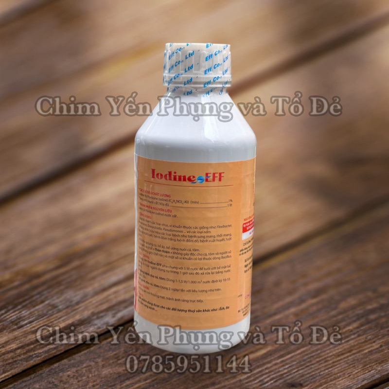 IODINE - EFF loại bỏ vi khuẩn nhanh trong ao nuôi, không gây ảnh hưởng môi trường.
