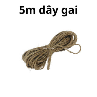 5M dây thừng gai 2mm dùng làm đồ trang trí, Decor, treo tranh ảnh