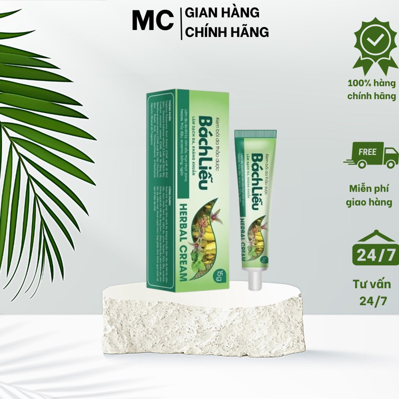 Kem Bôi Da Thảo Dược BÁCH LIỄU Dùng Cho Người Viên Da, Nấm Ngứa,Á Xừng