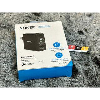 Sạc anker 2 cổng, 30w, quick charge 3.0 - a2024