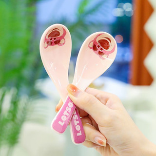 Muỗng thìa sứ gấu dâu