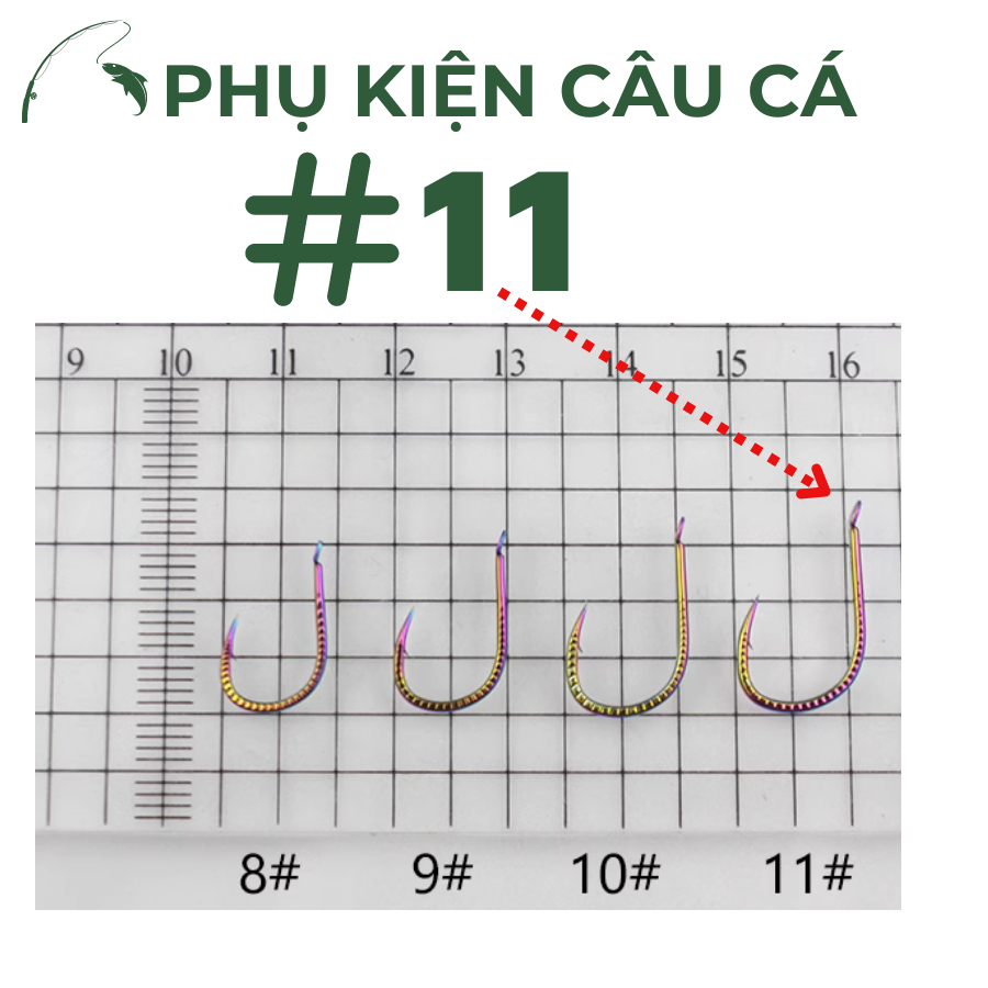 Lưỡi Câu Đài Titan Vẩy rồng Siêu Cứng
