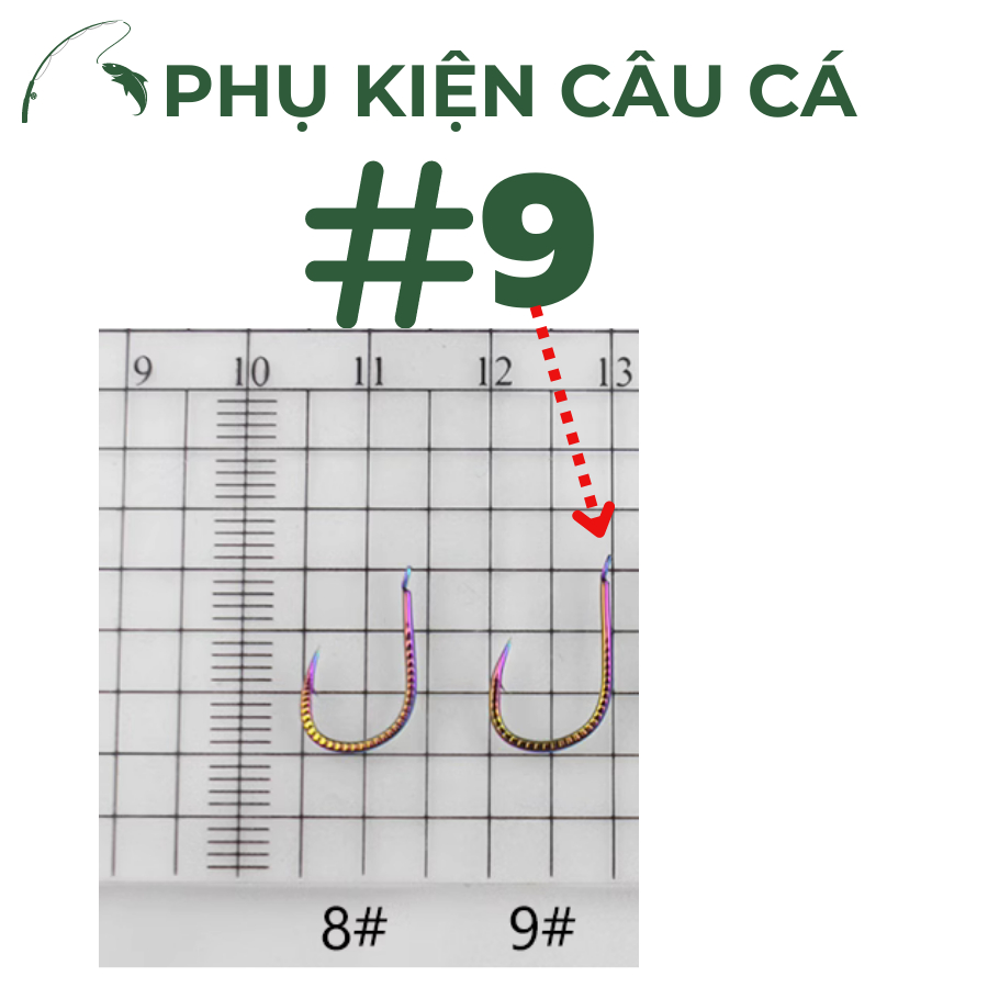 Lưỡi Câu Đài Titan Vẩy rồng Siêu Cứng