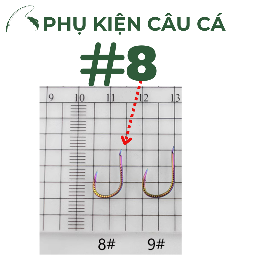 Lưỡi Câu Đài Titan Vẩy rồng Siêu Cứng