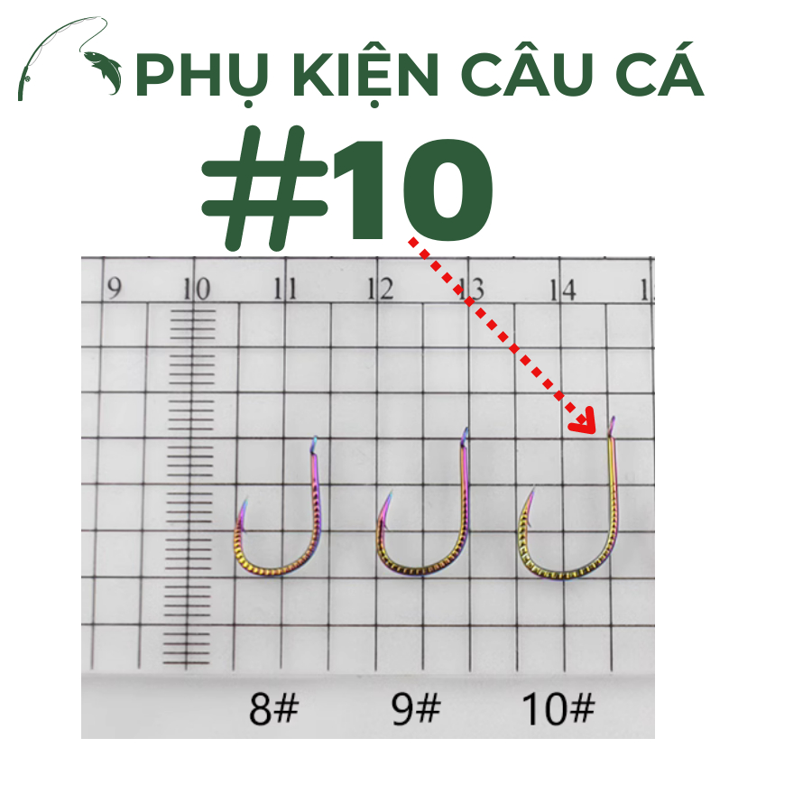Lưỡi Câu Đài Titan Vẩy rồng Siêu Cứng