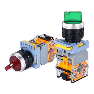 Công tắc xoay có đèn LA38 chuyển mạch phi 22mm 2-3 vị trí