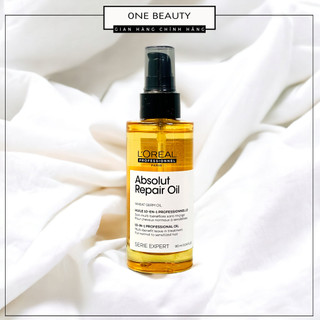 Tinh Dầu Dưỡng Phục Hồi Hư Tổn Toàn Diện 10 in 1 Loreal Professional - Absolut Repair Gold 90ml