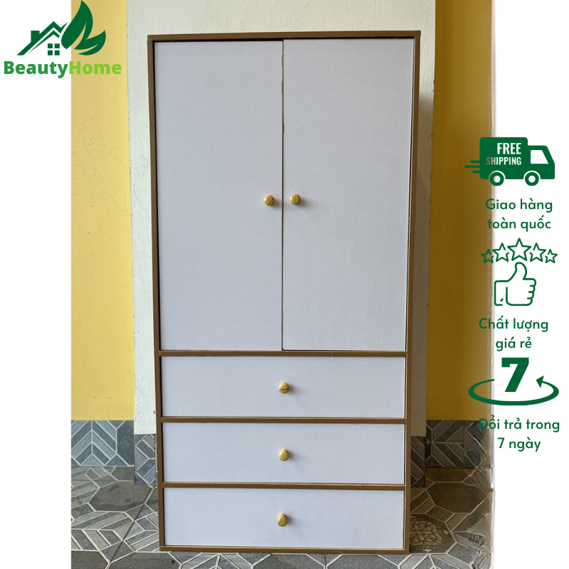 Tủ Đựng Đồ 5 Cánh Cho Bé Beauty Home Cao Cấp- Tủ Đựng Quần Áo Cho Trẻ Tủ Đựng Đồ- Kệ Đựng Đồ Tự Lắp Ráp T5C