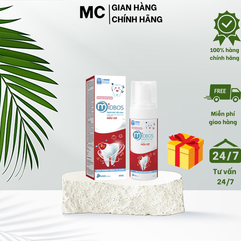Kem Đánh Răng Hữu Cơ Dạng Bọt Nuốt Được An Toàn Cho Bé
