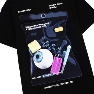 Áo thun Daskool Package Chill T-Shirt - Black