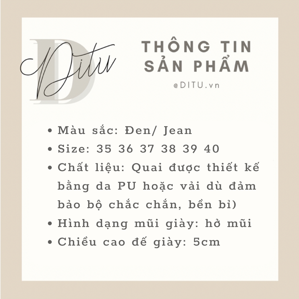 Sandal Nữ Đế Cao Denim Phong Cách Đan Quai - Sandal Quai Ngang Hottrend