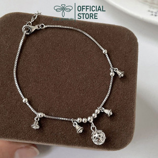 Lắc tay, lắc chân bạc nữ TLEE chuông tú cầu xinh xắn TLEE JEWELRY LT0193