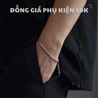 Vòng Tay Đôi / Lẻ Trơn Basic 2MM Bạc Basic Unisex - THÉP KHÔNG GỈ - VT027