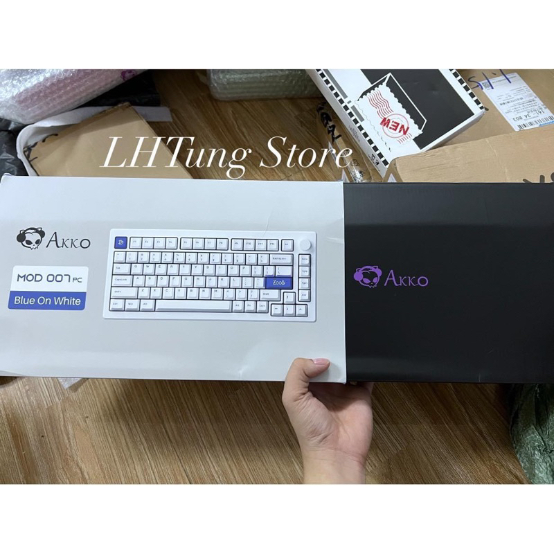 BÀN PHÍM CƠ AKKO MOD007PC FULL PHÍM/ONLY KIT~Blue on White