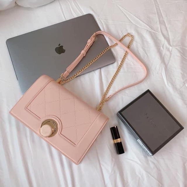 Túi xách nữ, túi P khóa xoay size 22