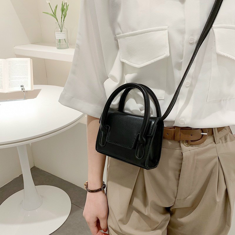 Túi xách đeo chéo nữ, túi cầm tay size mini thời trang