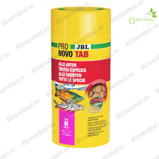 JBL ProNovo - Tab M | Thức ăn cám viên dán kính NovoTab thế hệ mới cho cá cảnh thủy sinh