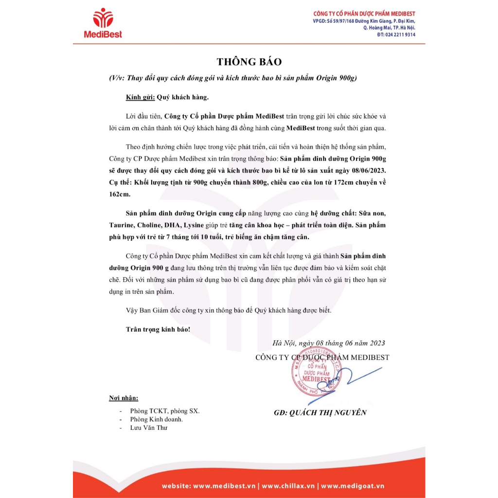 Sữa Origin 800g dành cho trẻ biếng ăn, trẻ suy dinh dưỡng DATE 2025