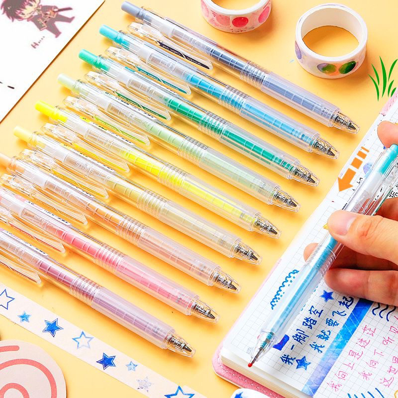 Bộ 9 bút mực gel Morandi 0.5mm nhiều tông màu