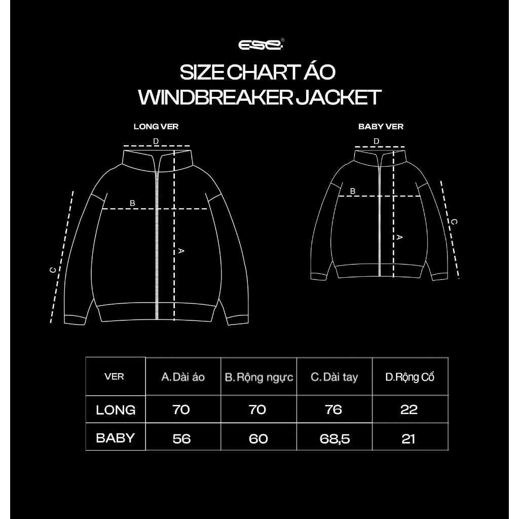 ÁO KHOÁC SS23 ESC WINDBREAKER JACKET
