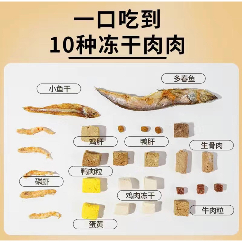Hạt cho mèo, mix nhiều topping 2.5kg zin