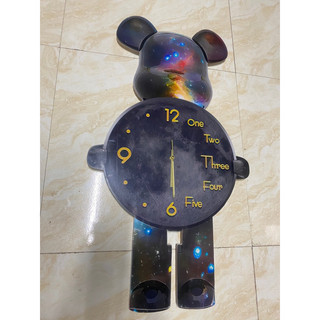 Tranh Treo Tường Tráng Gương Gấu KAWS/ BEARBRICK Tranh Dài Treo Phòng Khách/ Phòng Ngủ/ Game Gaming/ làm Quà Tặng