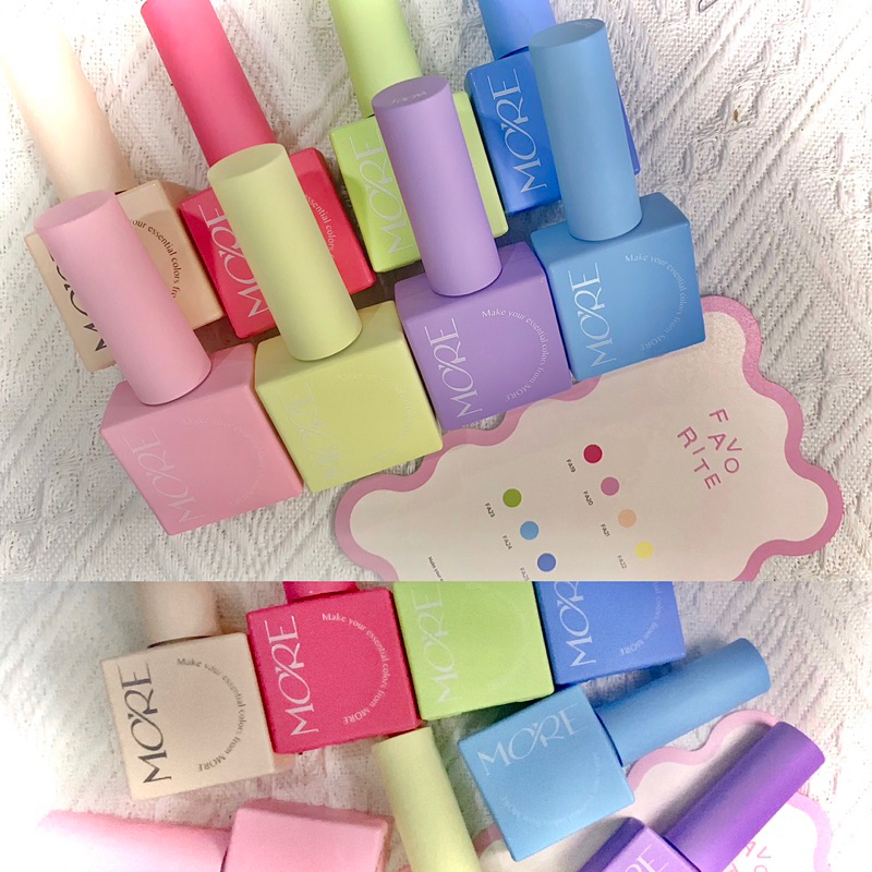 Sơn gel hãng More set Favorite Hàn quốc🇰🇷 có kèm bảng màu