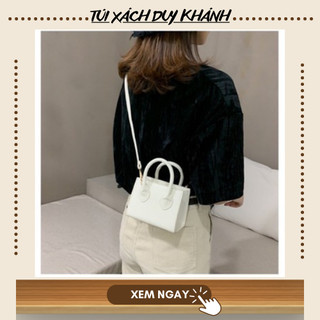 Túi xách nữ mini đeo chéo da mềm trăng đen nâu siêu hot - Túi xách nữ mini quảng châu