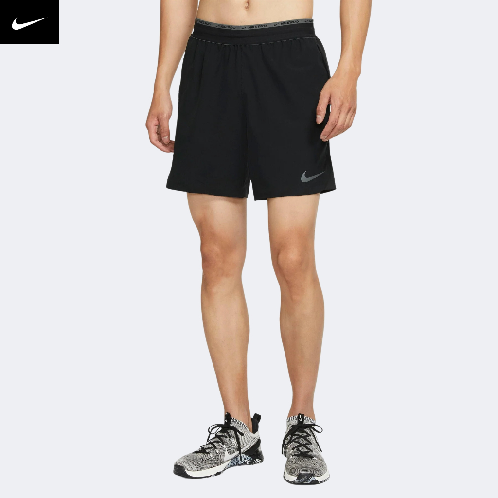 NIKE - Quần ngắn thể thao nam nữ Nike Pro Dri-Fit Flex Rep Short - Đen