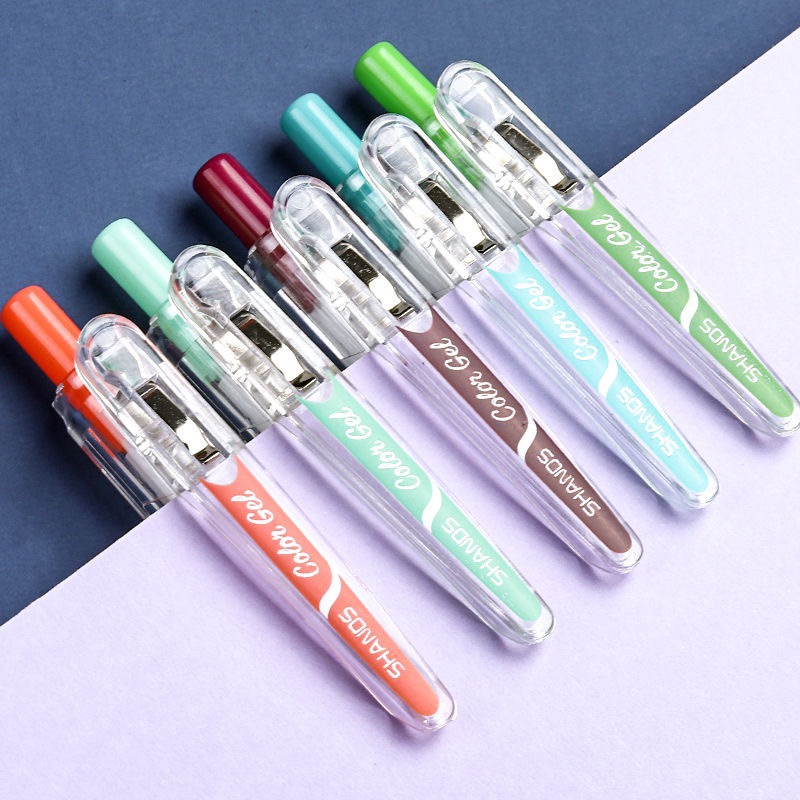 Bộ 9 bút mực gel Morandi 0.5mm nhiều tông màu