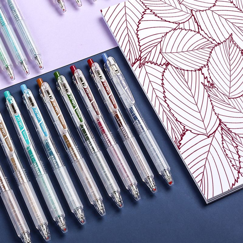 Bộ 9 bút mực gel Morandi 0.5mm nhiều tông màu