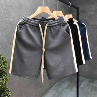 Quần short nam basic phối màu chất thun poly dày dặn cao cấp
